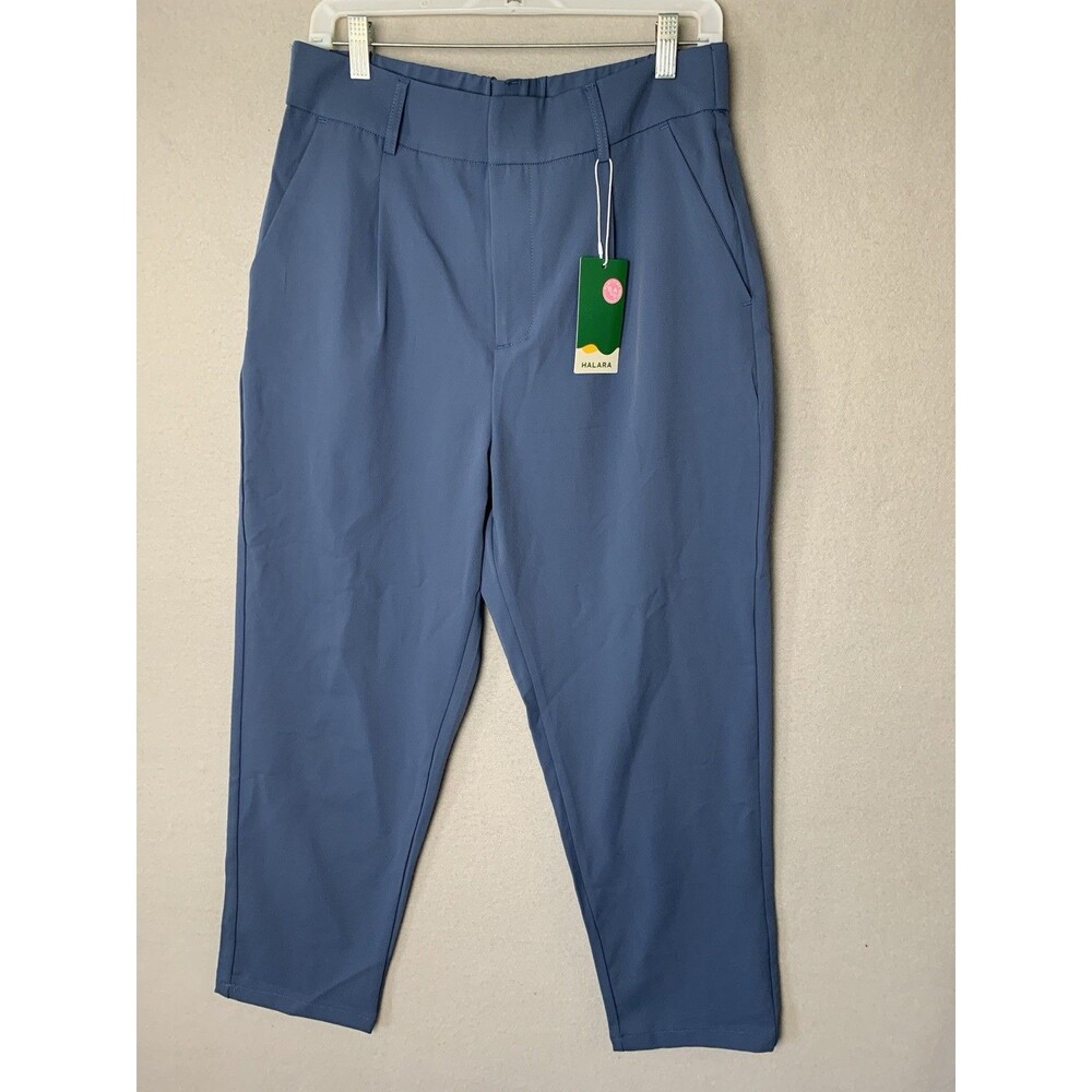 Wide Leg Women's Pants in Slate Blue